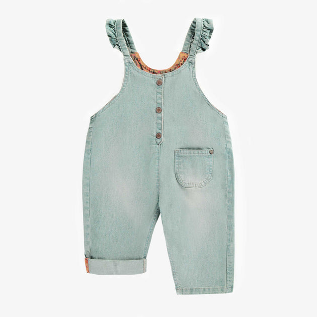 Short sergé taille élastiquée bébé garçon - vert de gris, Bébé