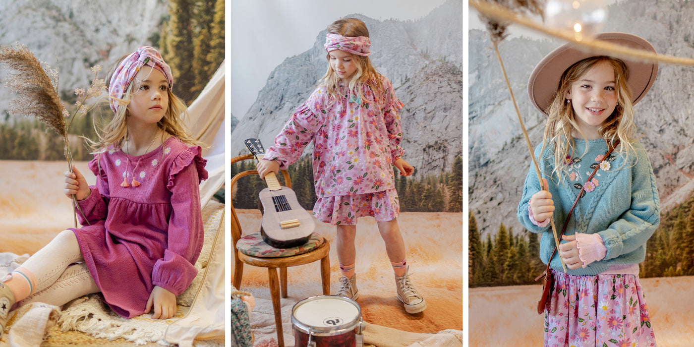 Long pink legging in velvet, child - Souris Mini – Souris Mini