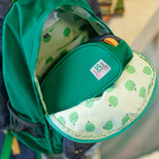 Sac d’école vert avec blocs de couleur - 16L, enfant || Green color-block school bag - 16L, child