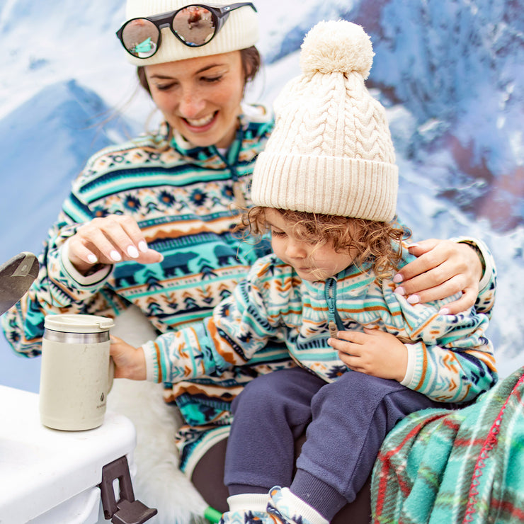 Pantalon en polar bleu, bébé || Blue pants in fleece, baby