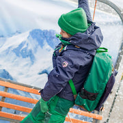 Mitaines vertes en maille, enfant || Green knitted mittens, child