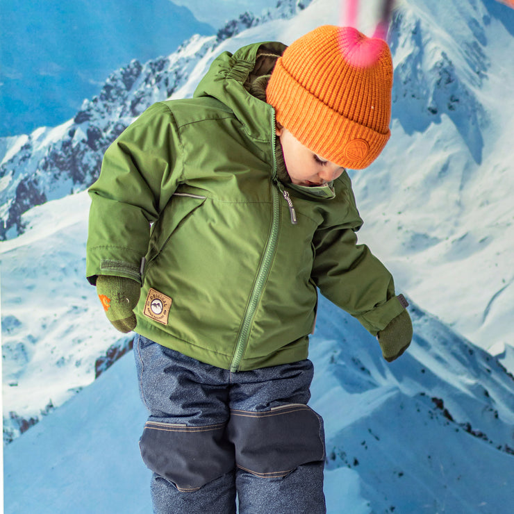 3-in-1 snowsuit green and denim blue, baby