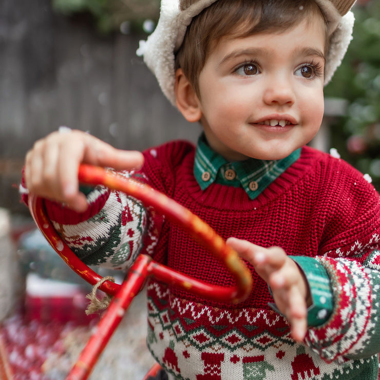 Infant red sweater best sale