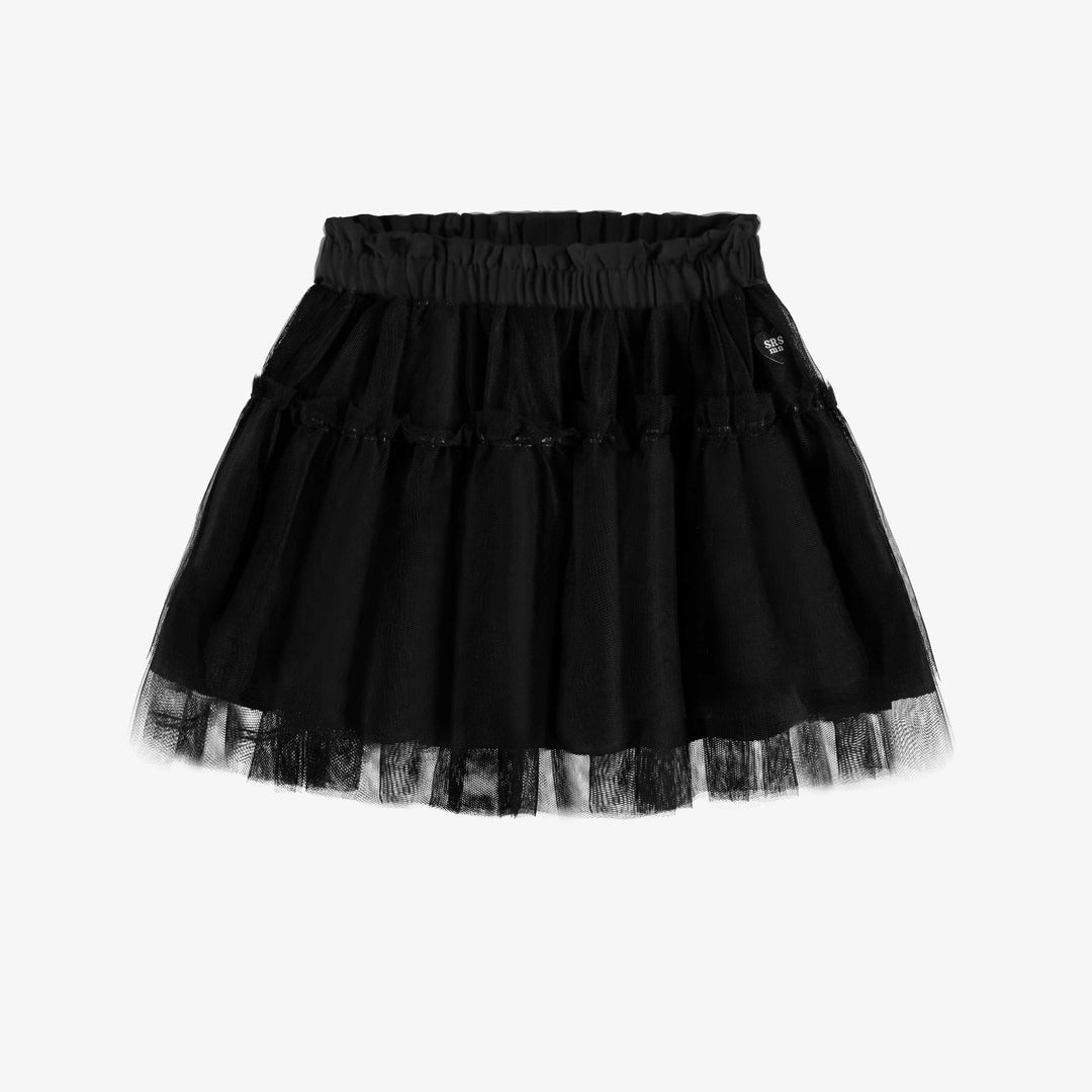 Black skirt in tulle of polyester child Souris Mini Souris Mini