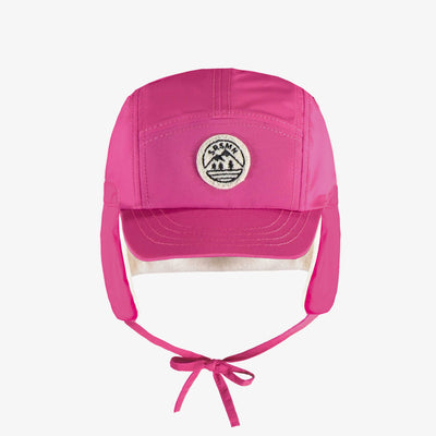 Casquette d’hiver rose en polyester, bébé