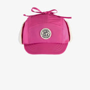 Pink winter cap in  polyester, baby