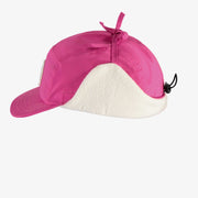 Pink winter cap in  polyester, baby