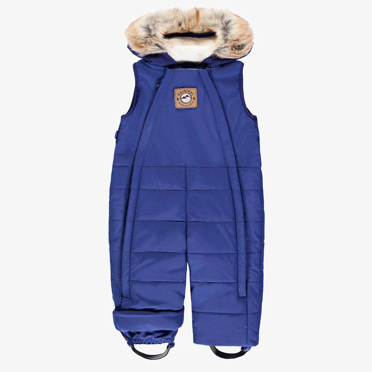 Blue two-piece snowsuit, baby