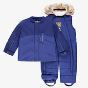 Habit de neige deux pièces bleu, bébé || Blue two-piece snowsuit, baby