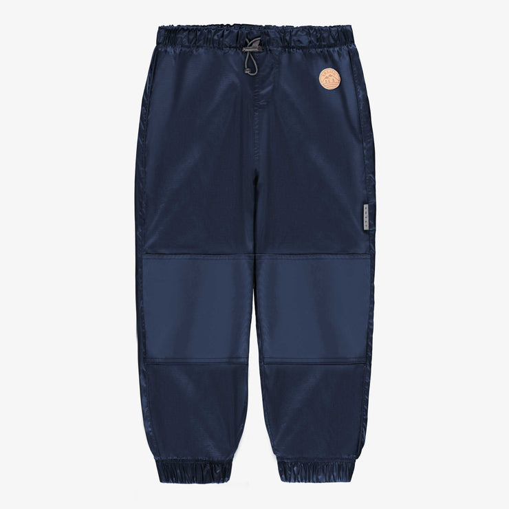 Pantalon d’extérieur mi-saison marine en nylon, enfant || Navy outdoor pant mid-season in nylon, child