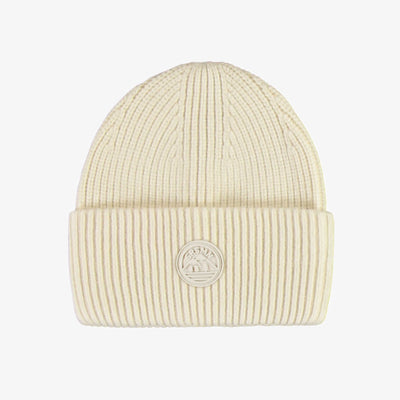 Tuque de maille crème, enfant || Cream knit toque, child