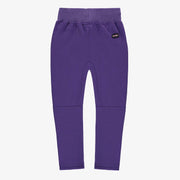 Pantalon mauve de coupe décontractée en jersey double-face, enfant || Relaxed fit purple pants in double-faced jersey, child