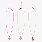 Trio de colliers avec pendentifs, enfant || Trio of necklaces with pendants, child