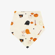 Foulard réversible à motifs d’Halloween phosphorescents pour animaux en jersey extensible || Reversible pet scarf with glow in the dark Halloween all-over print in stretch jersey