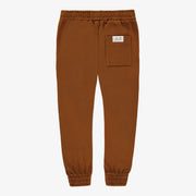 Pantalon brun style jogging en coton piqué, enfant || Brown pants, jogging style, piqué cotton, child