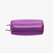 Étui à crayons mauve blocs de couleur, enfant || Purple color-block pencil case, child