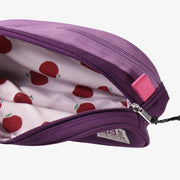 Étui à crayons mauve bloc de couleurs, enfant || Purple color-block pencil case, child