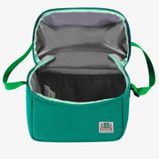 Sac à lunch vert blocs de couleur, enfant || Green color block lunch bag, child