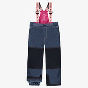 Habit de neige 3 en 1 fuchsia, rose et bleu denim, enfant || 3-in-1 snowsuit fuchsia, pink and denim blue, child