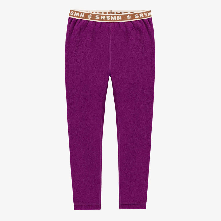 Pantalon en polar mauve, enfant || Purple pants in fleece, child