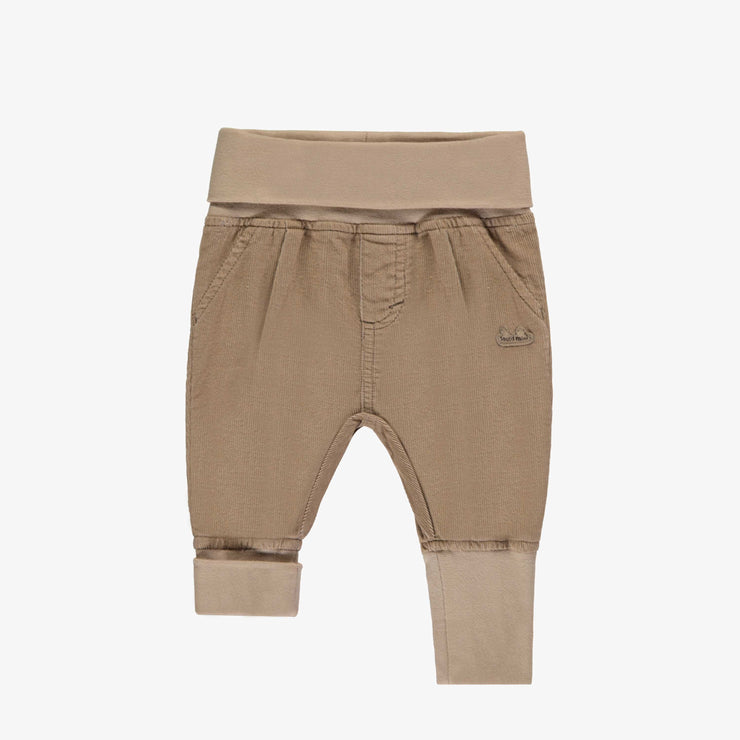 Pantalon beige en velours côtelé, naissance || Beige pants in corduroy, newborn