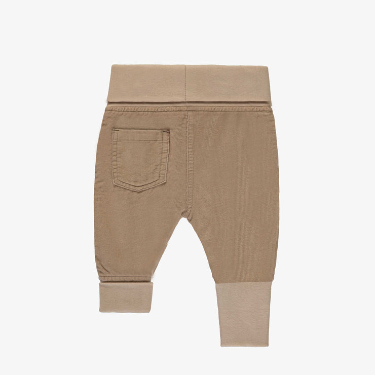 Pantalon beige en velours côtelé, naissance || Beige pants in corduroy, newborn