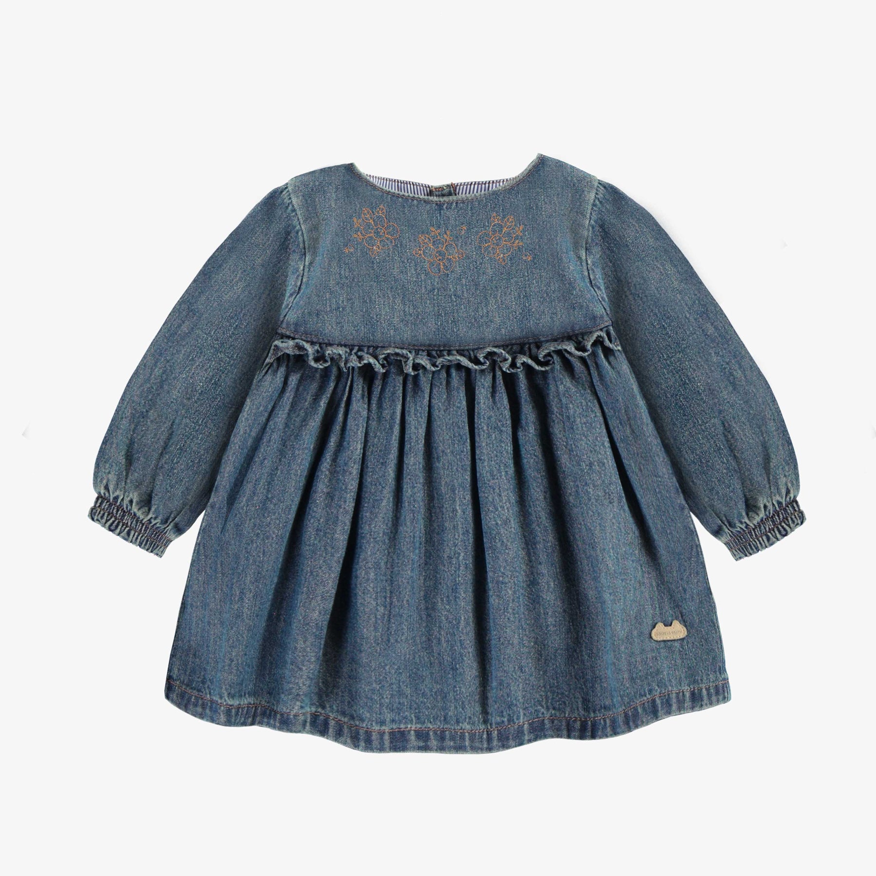 Newborn denim dress outlet
