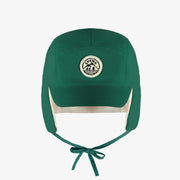 Casquette d’hiver verte en toile de nylon, bébé