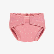 COUCHE RÉUTILISABLE NOUVELLE GÉNÉRATION ULTRAMINCE ROSE À MOTIF DE FLÈCHES, BÉBÉ || NEW GENERATION REUSABLE DIAPER, ULTRA-THIN PINK WITH ARROW ALL OVER PRINT, BABY