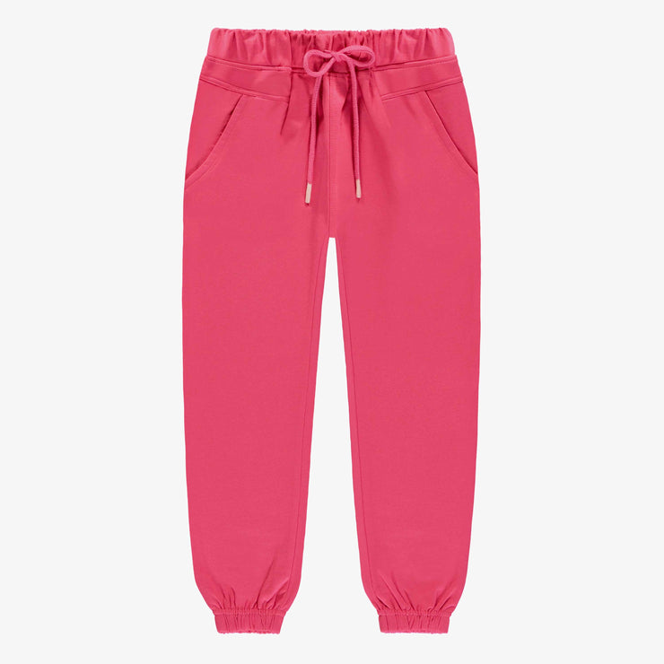 Pantalon rose en coton français, enfant || Pink pants in french cotton, child