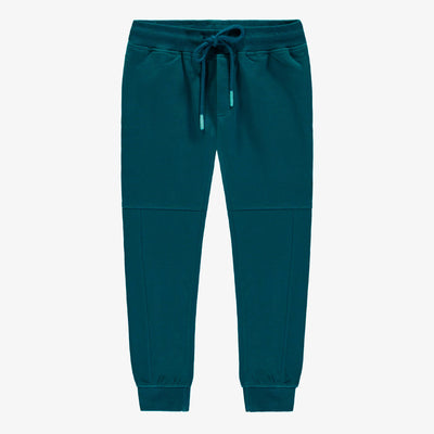 Pantalon turquoise en coton français, enfant || Turquoise pants in french cotton, child