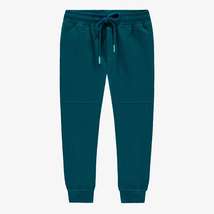 Pantalon turquoise en coton français, enfant || Turquoise pants in french cotton, child