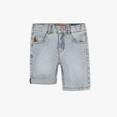 Pale blue bermuda shorts in stretch denim, child