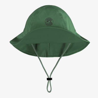 Chapeau de pluie vert, enfant || Green rain hat, child