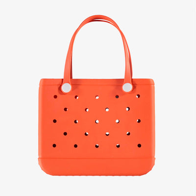 Sac fourre-tout de plage orange, enfant || Orange beach tote bag, child