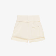 Short crème en doux coton français, naissance || Cream shorts in soft french cotton, newborn