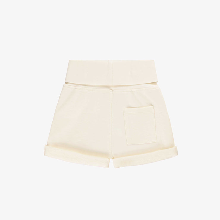 Short crème en doux coton français, naissance || Cream shorts in soft french cotton, newborn