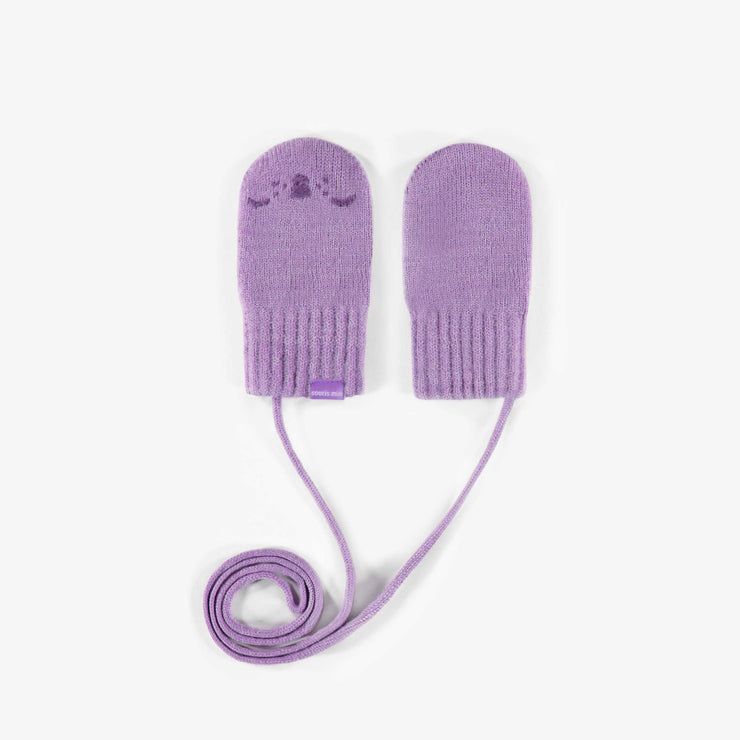 Mitaines mauves, bébé unisex 