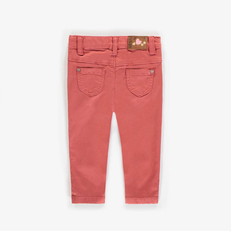 Denim brun coupe ajustée, bébé fille