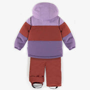 Purple and rust two-pieces snowsuit, baby