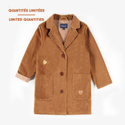 Manteau brun de style trench, enfant || Brown trench coat, child