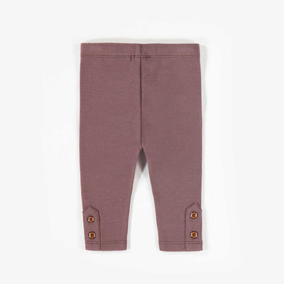 Pantalon brun en coton biologique, naissance || Brown pants in organic cotton, newborn