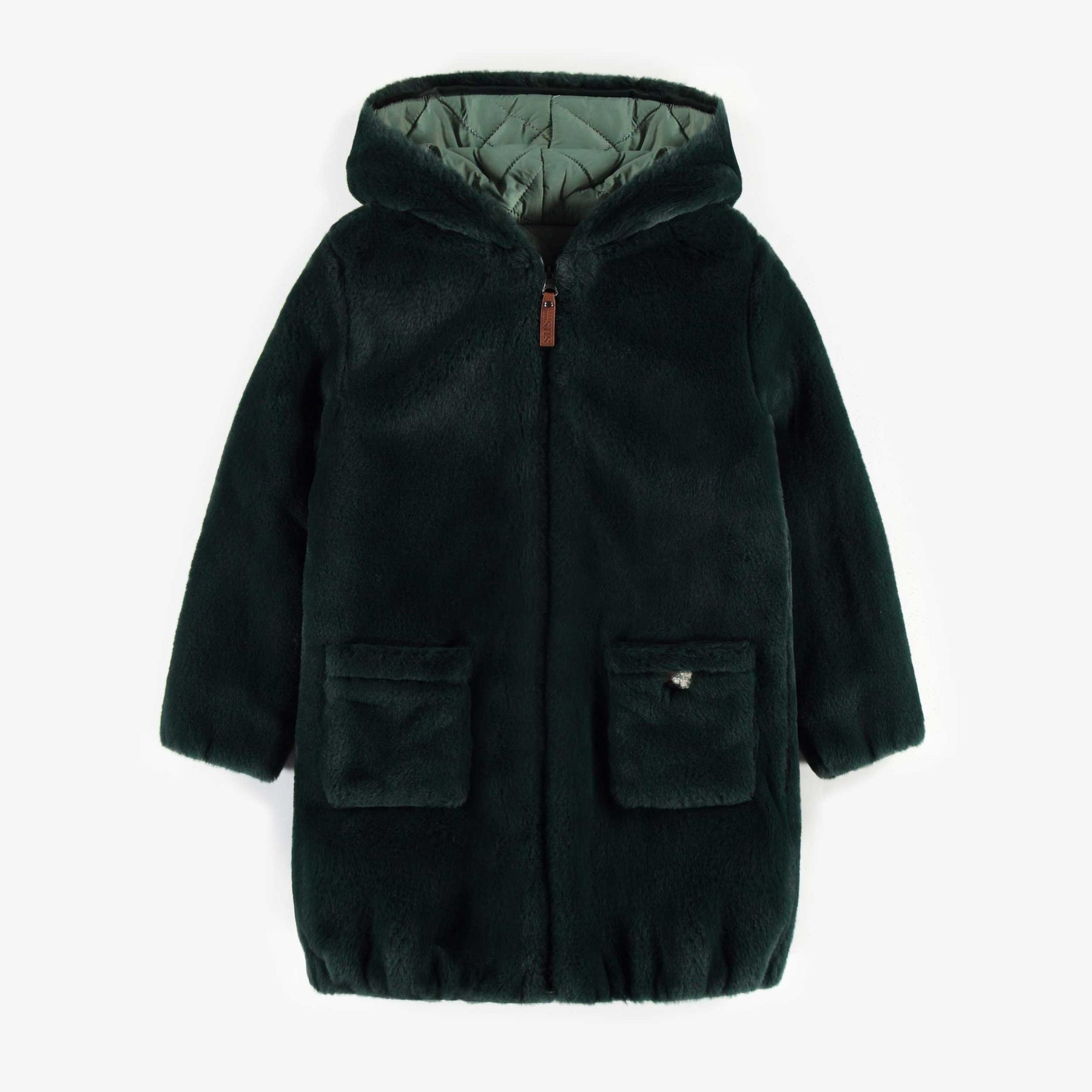 Zara kids hot sale fur coat