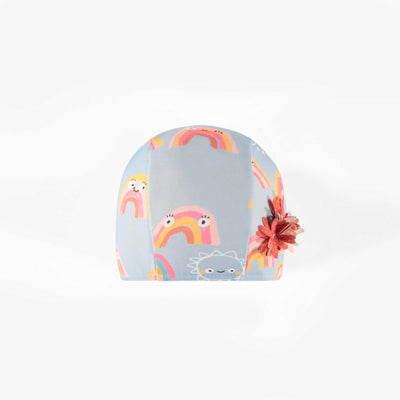 Bonnet de bain à motifs d’arc-en-ciel, bébé fille || Rainbow patterned Swim Cap, baby girl