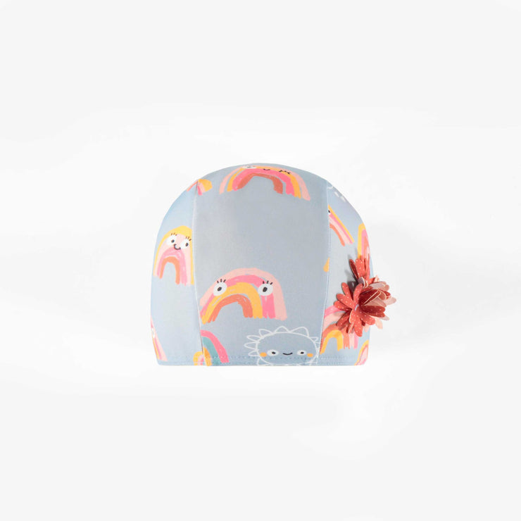 Bonnet de bain à motifs d’arc-en-ciel, bébé fille || Rainbow patterned Swim Cap, baby girl