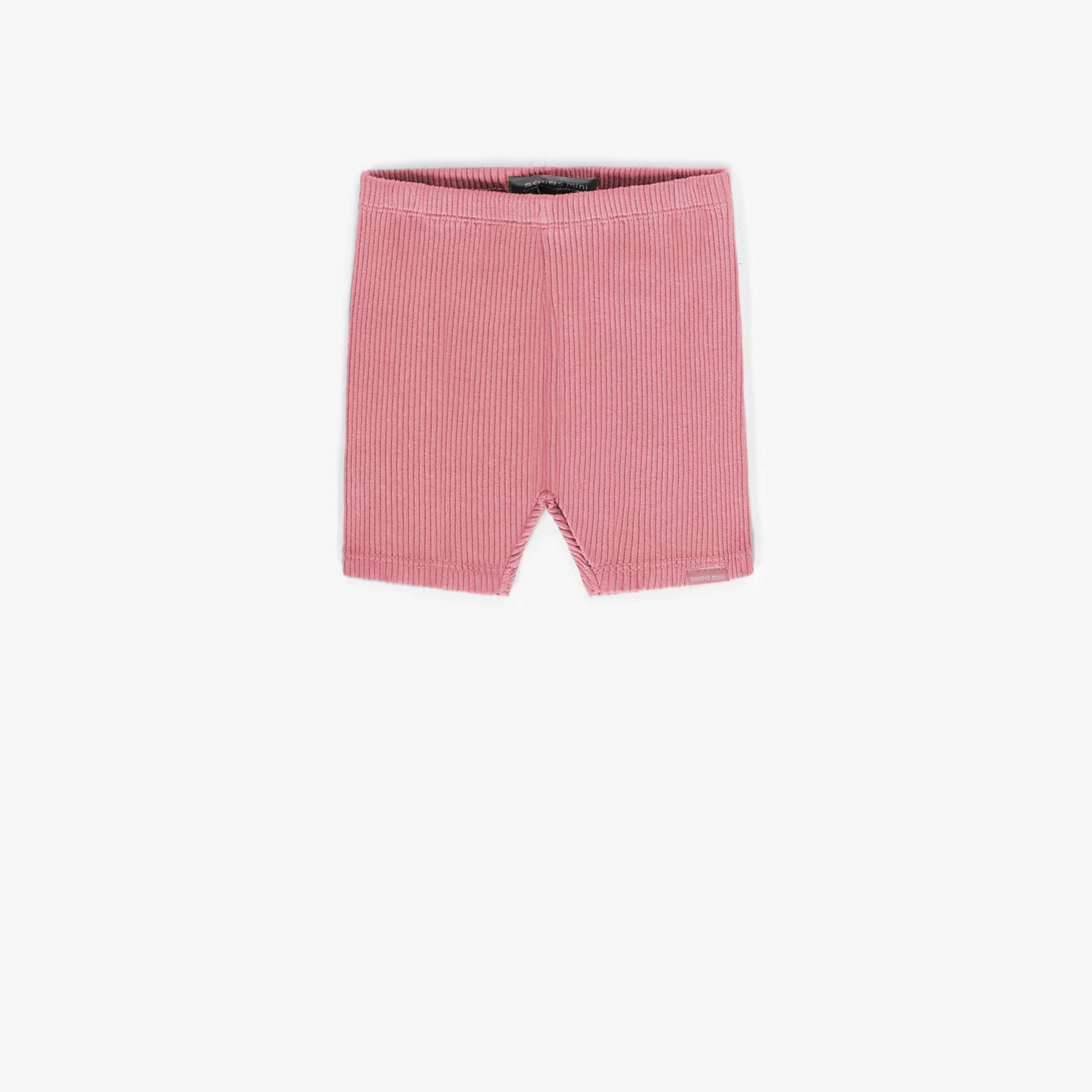 Light pink long legging in ribbed cotton, child - Souris Mini – Souris Mini