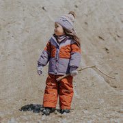 Purple and rust two-pieces snowsuit, baby