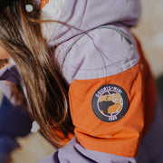 Purple and rust two-pieces snowsuit, baby