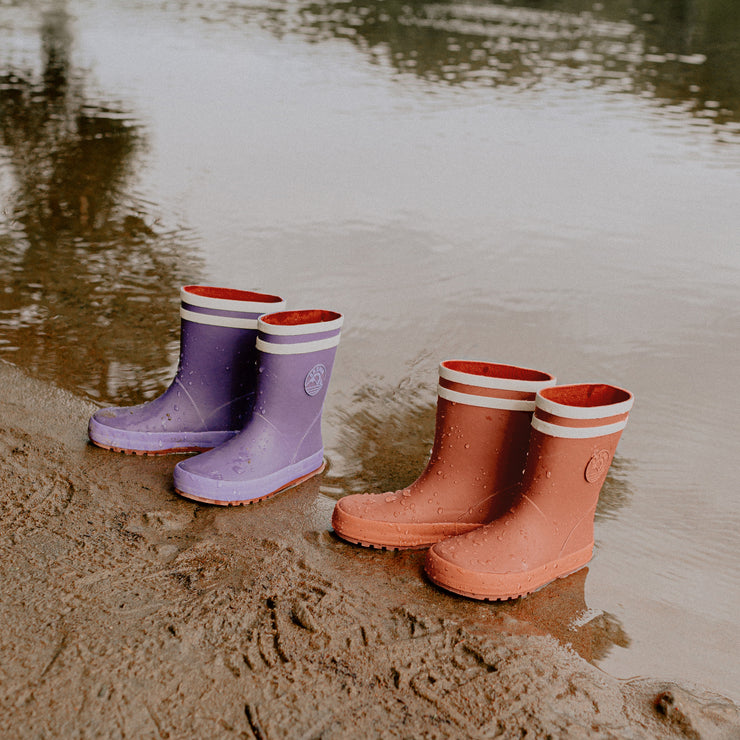 Purple waterproof rain boots Souris Mini Souris Mini